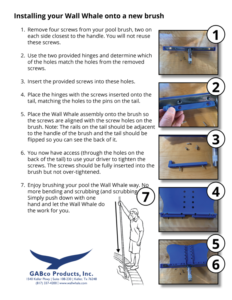 Installing Your Wall Whale Onto a New Brush